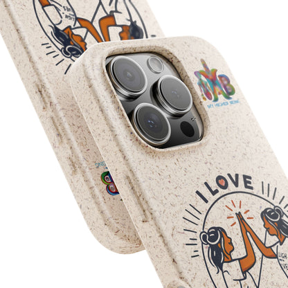 I Love Mirror High-Fives — Plastic Free Biodegradable Phone Case — MHB Edition