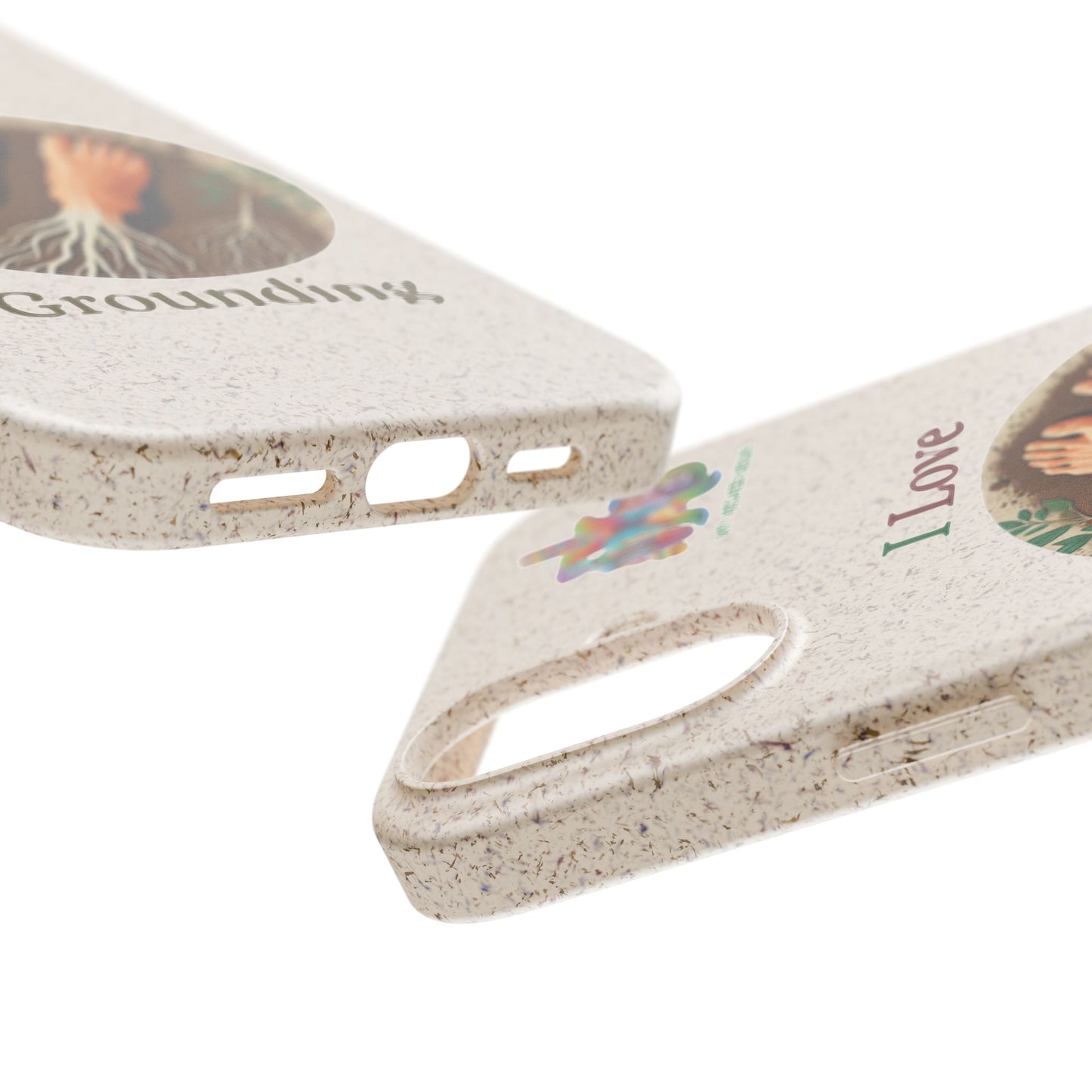 'I Love Grounding'_Plastic Free Biodegradable Phone Case