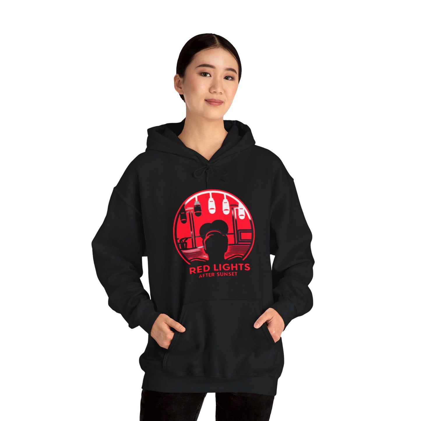 Red Lights After Sunset Man's Hoodie - My Higher Being