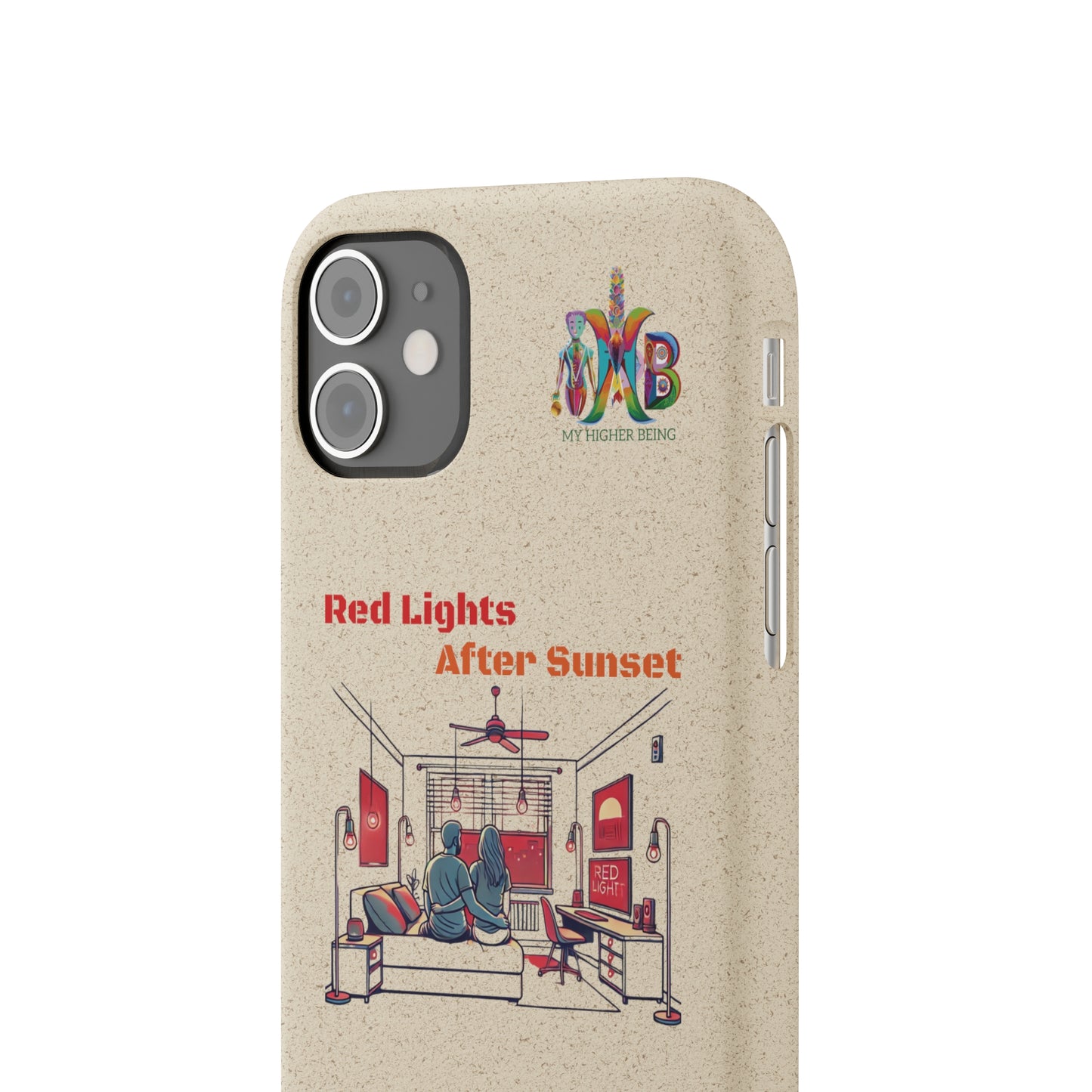 'Red Lights After Sunset'_Plastic Free Biodegradable Phone Case (MHB Edition) - My Higher Being