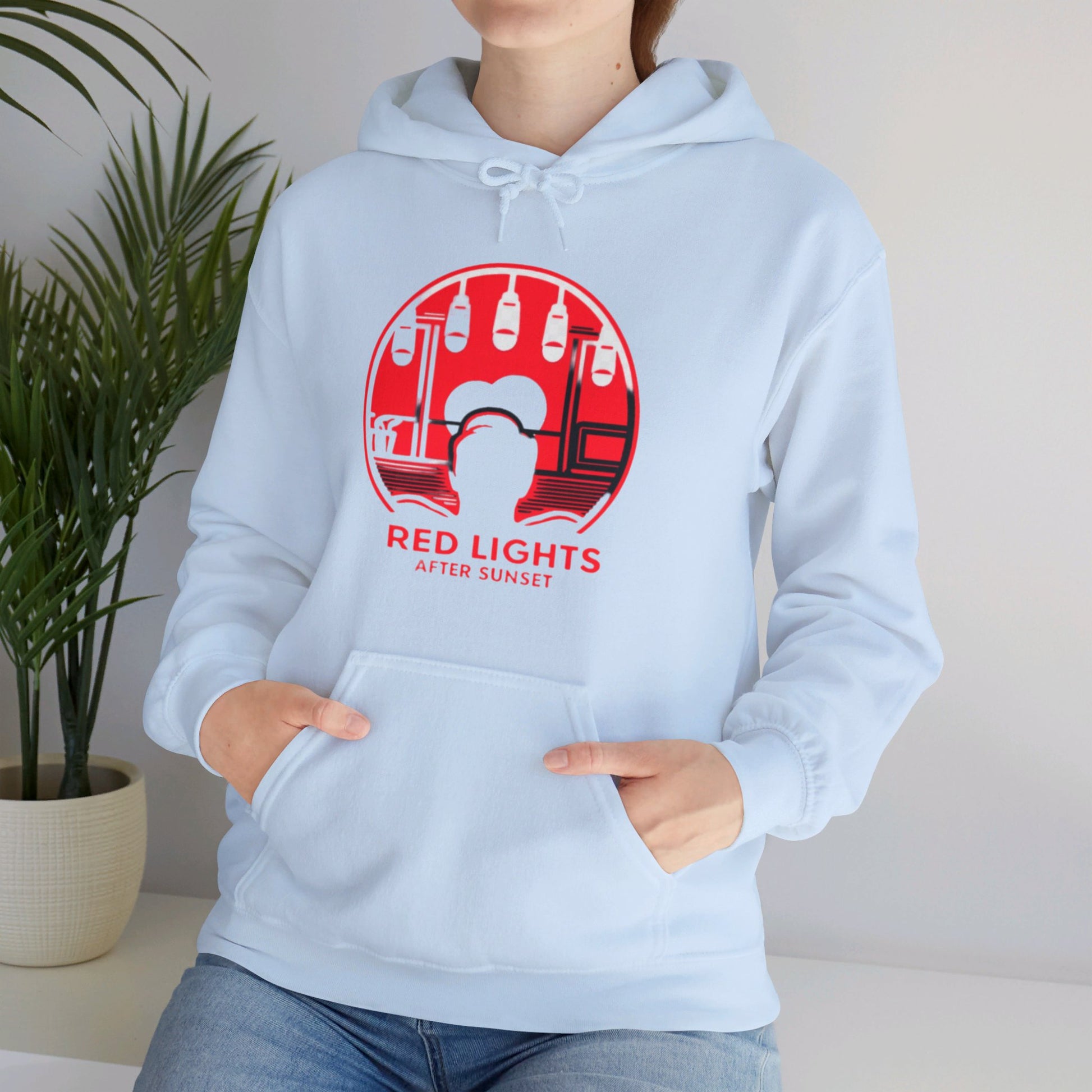 Red Lights After Sunset Man's Hoodie - My Higher Being