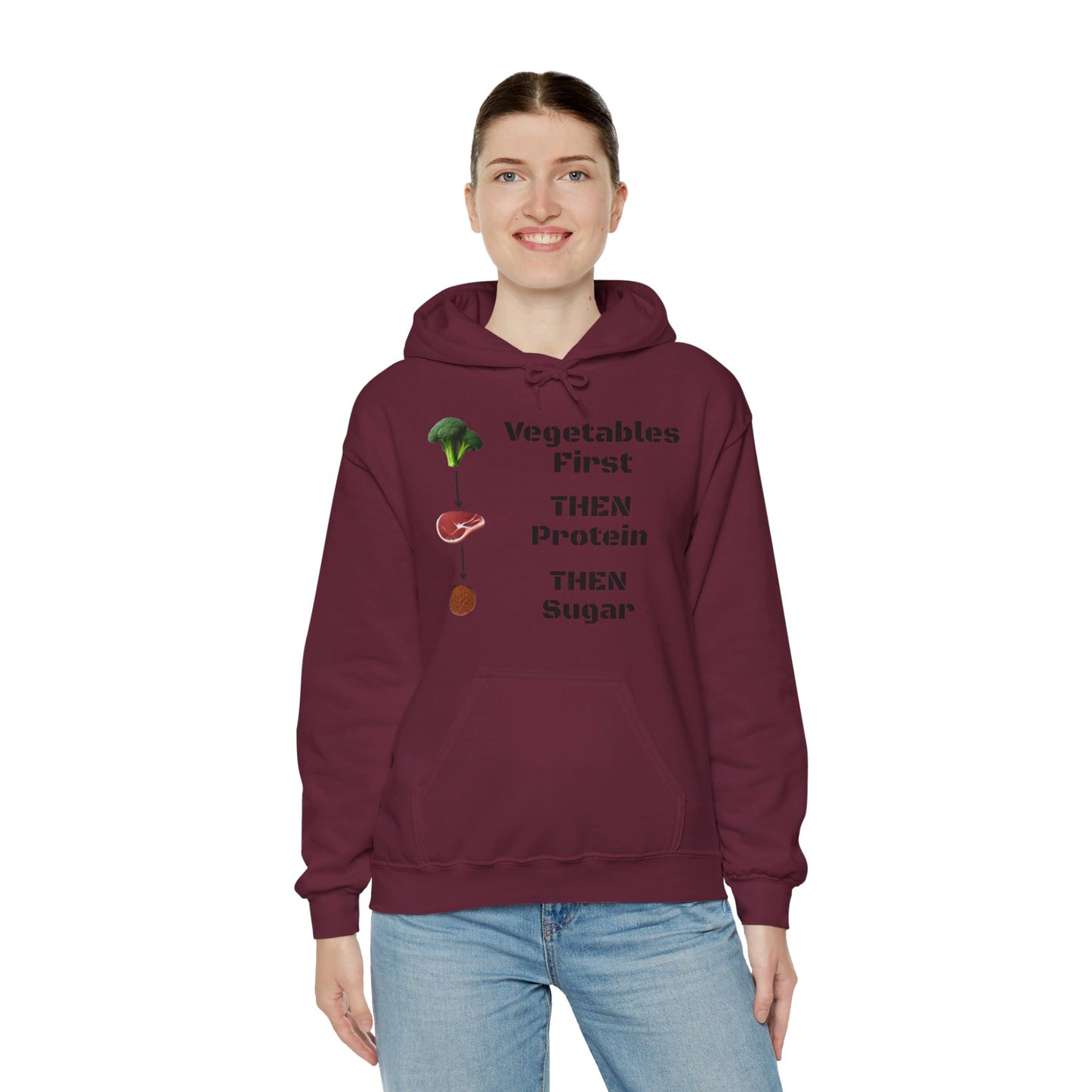 Vegetables First Hoodie - My Higher Being