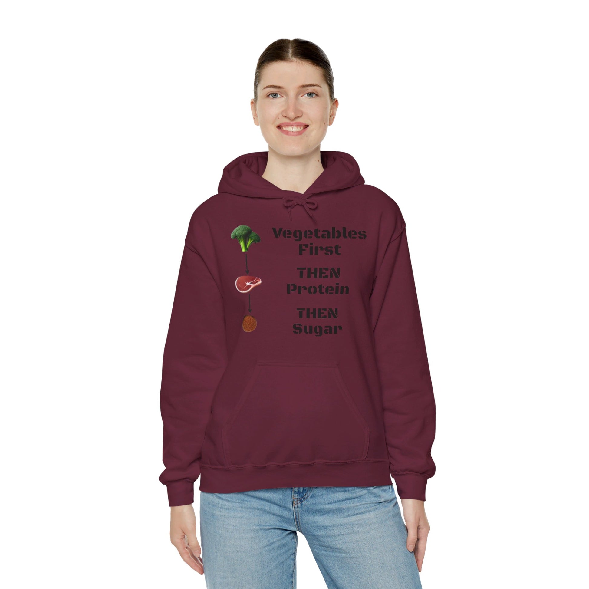 Vegetables First Hoodie - My Higher Being