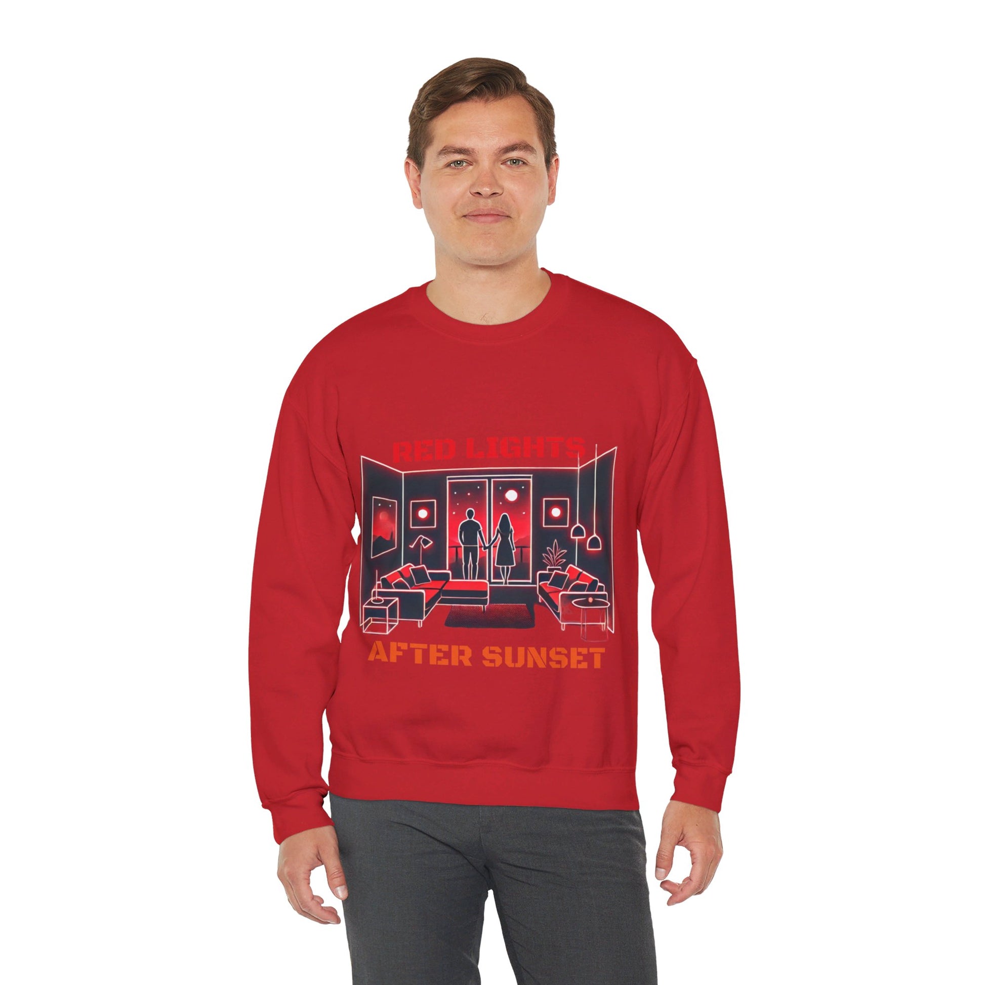 Red Lights After Sunset Sweatshirt - My Higher Being