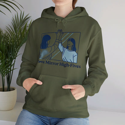 I Love Mirror High Fives Woman's Hoodie - My Higher Being