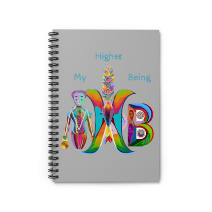 My Higher Being_Spiral Notebook - Ruled Line_Grey - My Higher Being