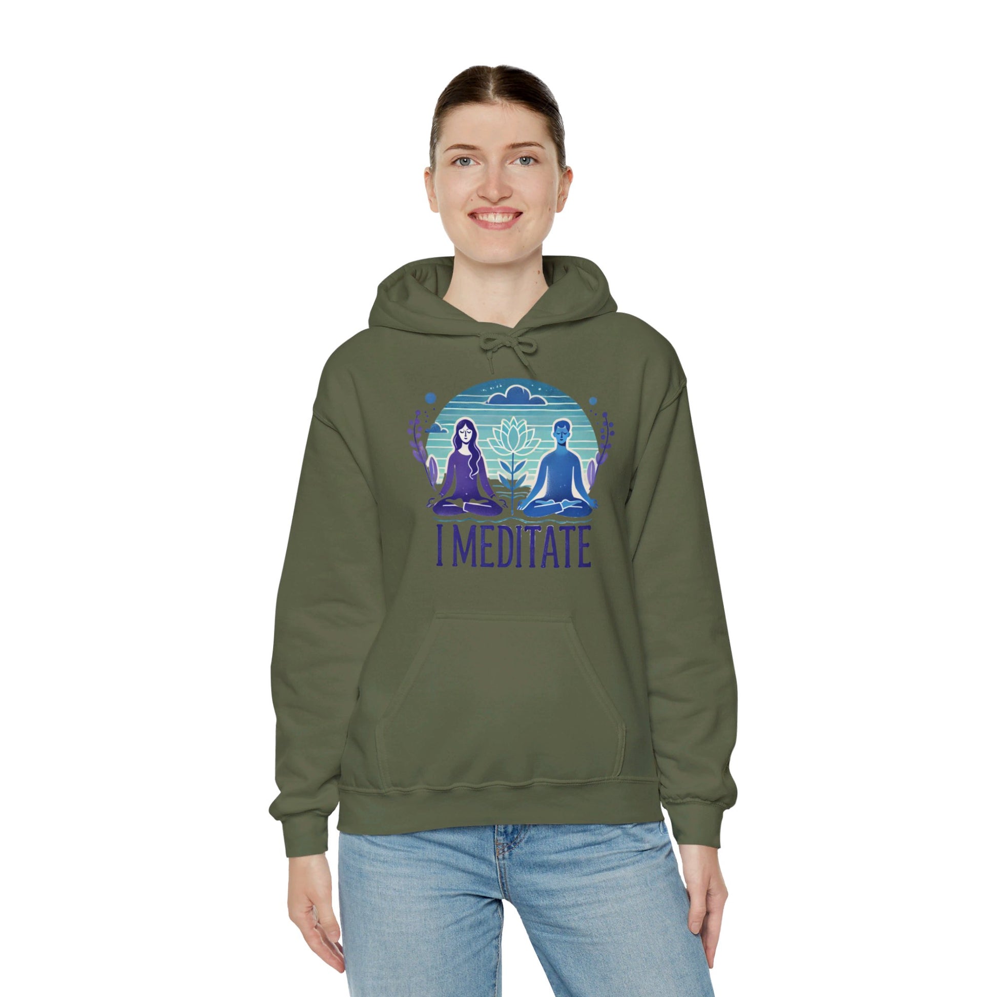 I Meditate Couples' Hoodie - My Higher Being