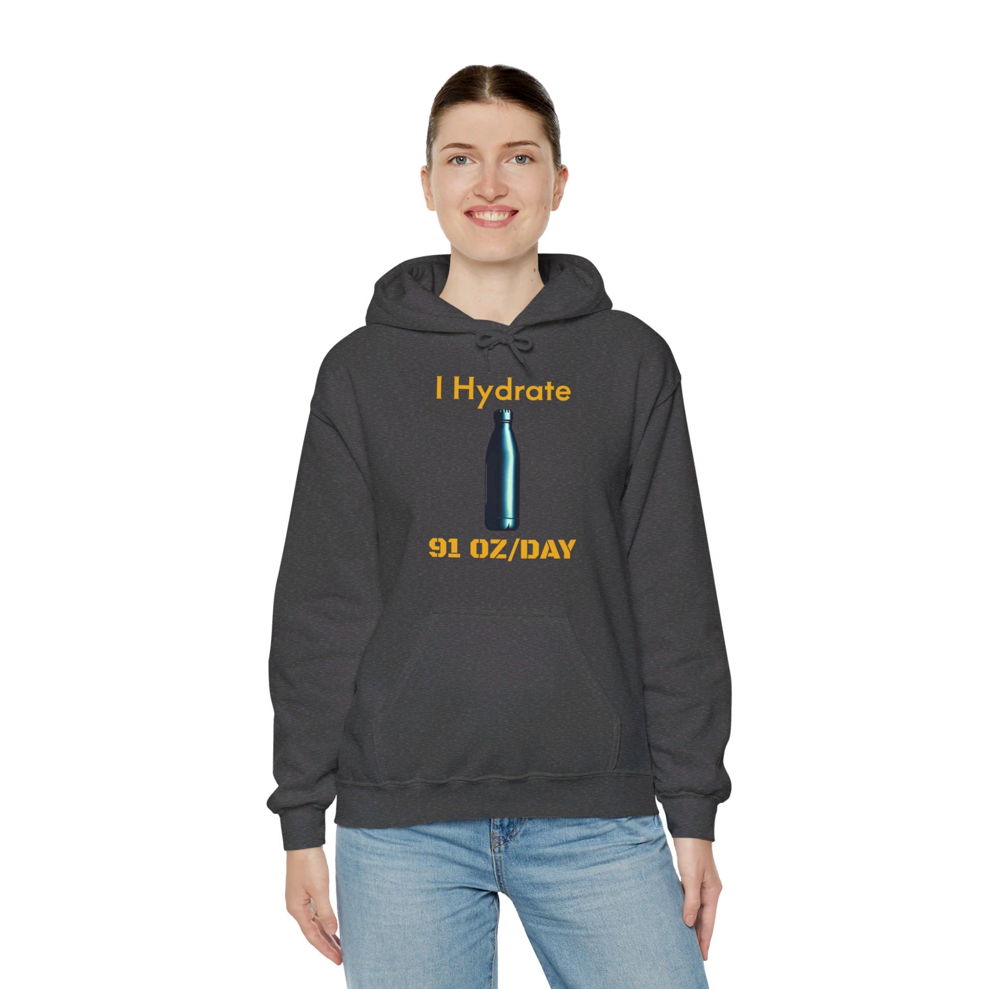 I Hydrate Woman's Hoodie_91 oz/day - My Higher Being