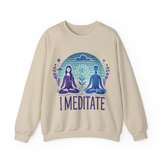 I Meditate Couples' Sweatshirt - My Higher Being