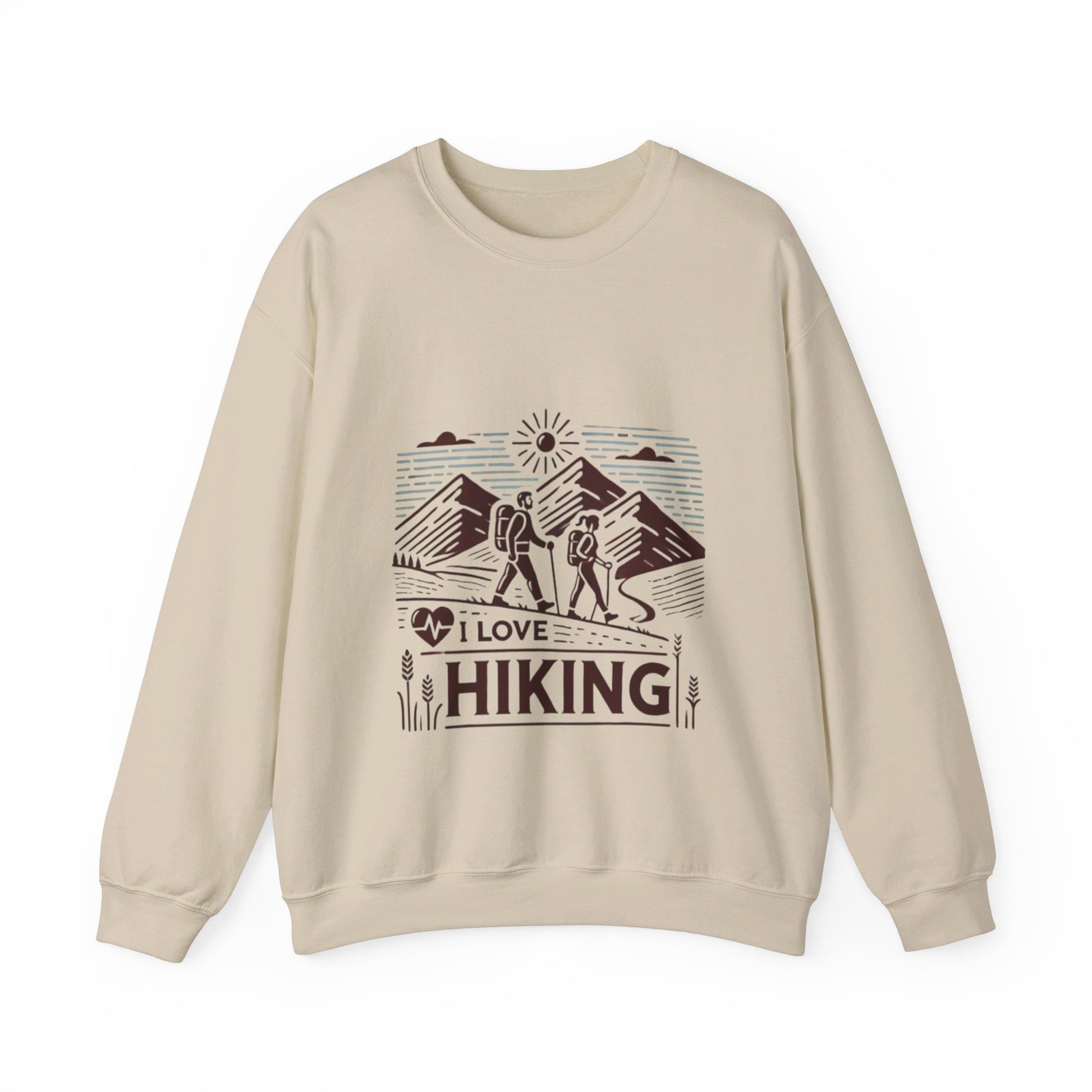 I Love Hiking Couples' Sweatshirt - My Higher Being