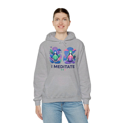 I Meditate Female Double Woman's Hoodie - My Higher Being