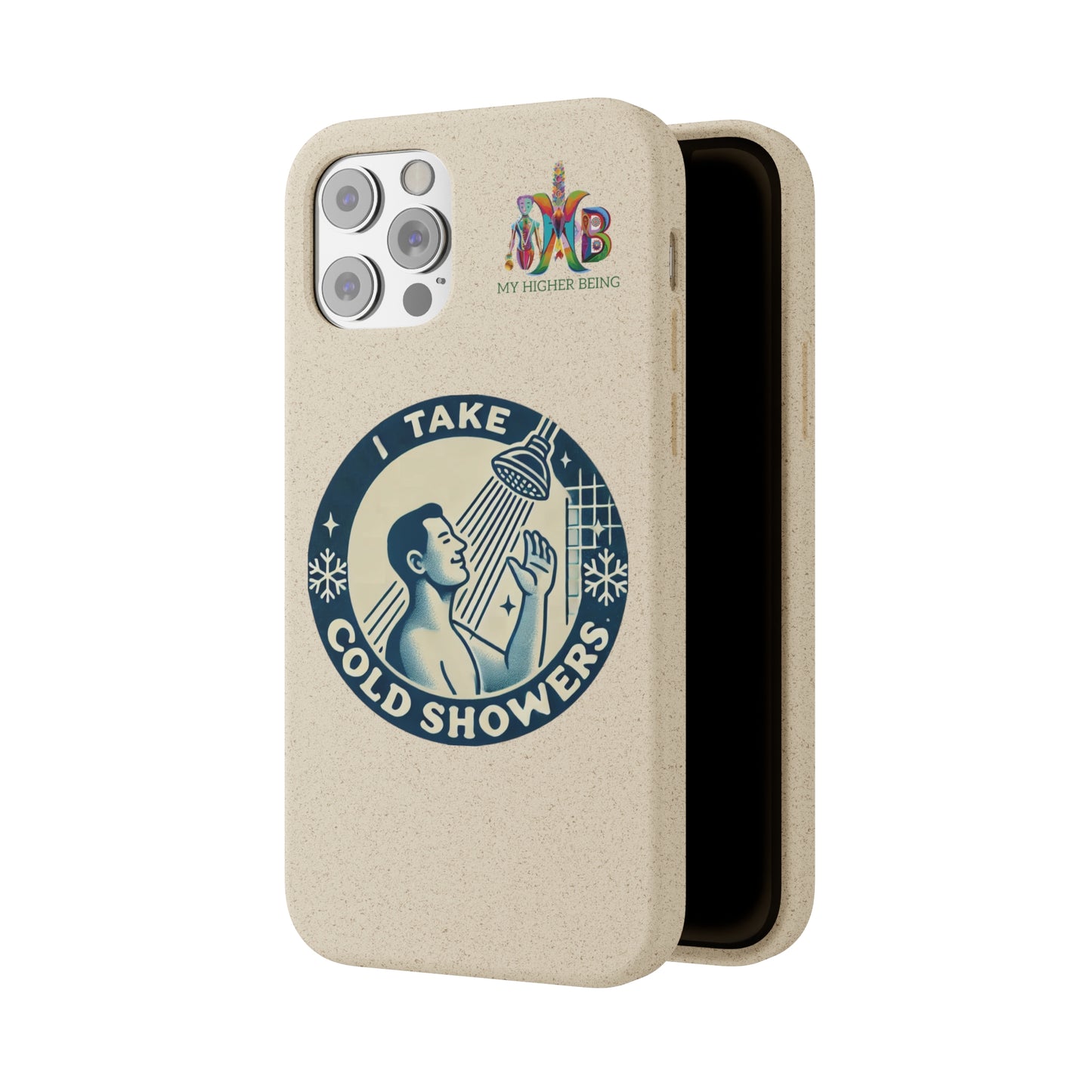 I Take Cold Showers — Plastic Free Biodegradable Phone Case — Design 2