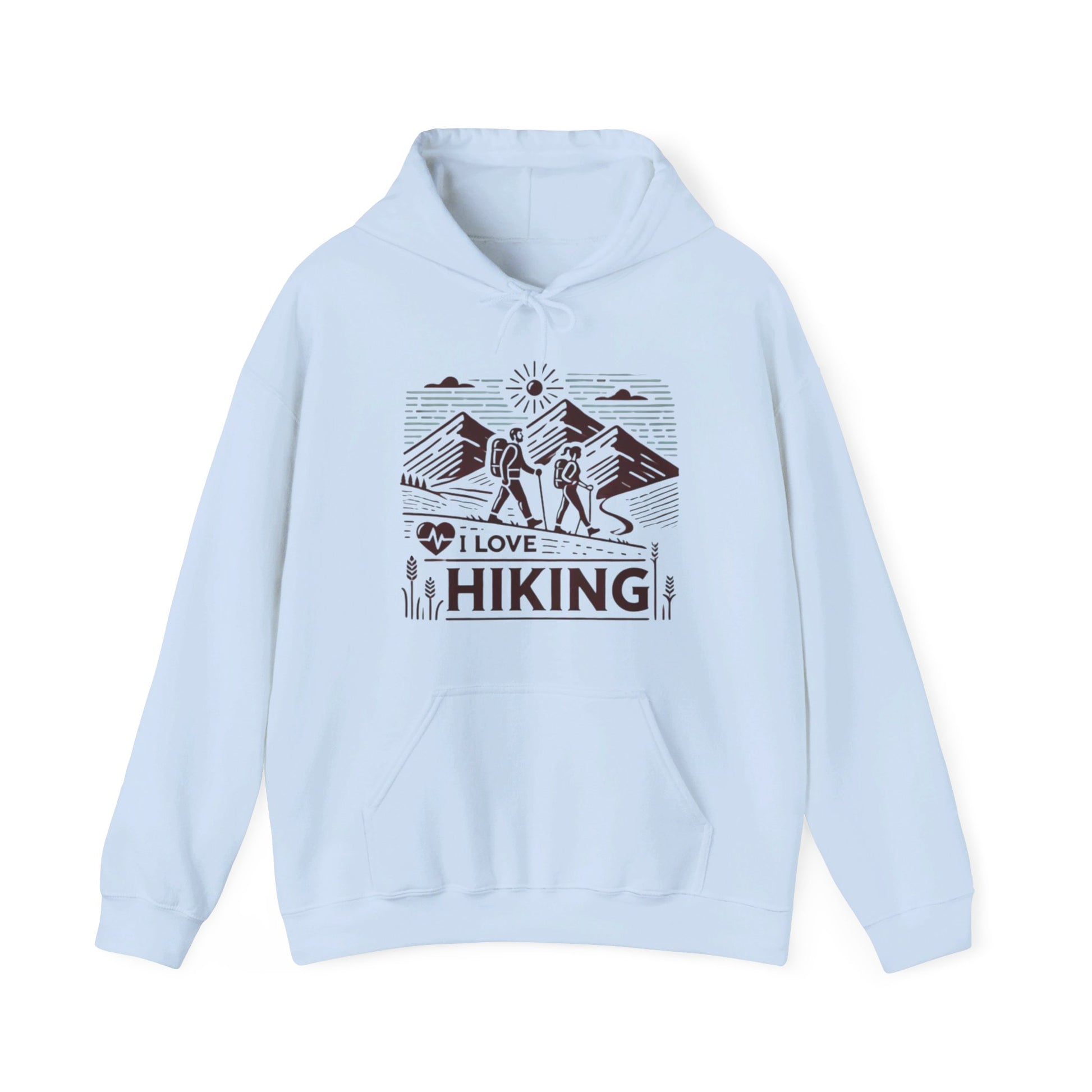 I Love Hiking Couples' Hoodie - My Higher Being