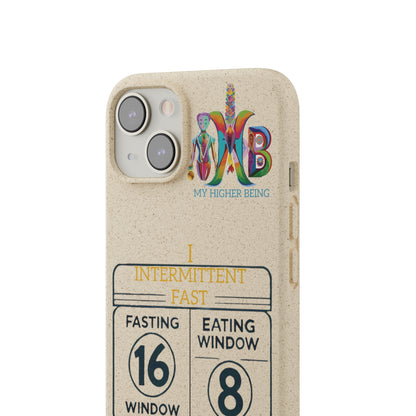 'I Intermittent Fast_16-8'_Plastic Free Biodegradable Phone Case (MHB Edition)