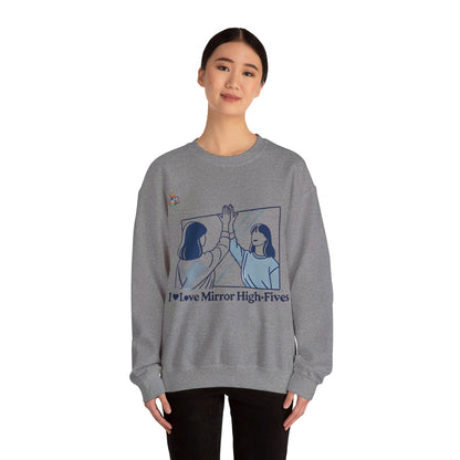 I Love Mirror High Fives Woman's Sweatshirt - My Higher Being