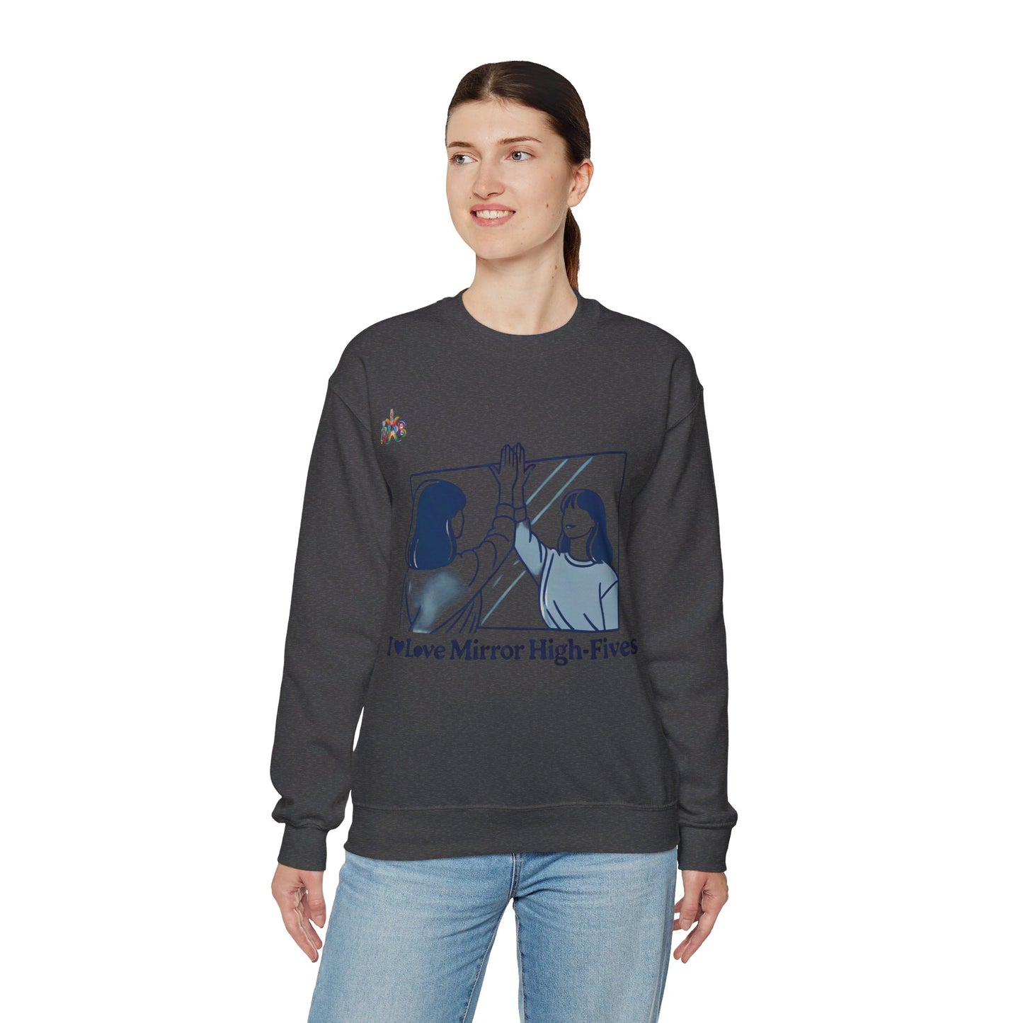 I Love Mirror High Fives Woman's Sweatshirt - My Higher Being