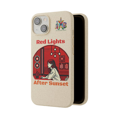 'Red Lights After Sunset'_Plastic Free Biodegradable Phone Case (MHB Edition) - My Higher Being