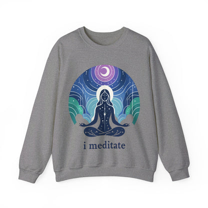 I Meditate Woman's Sweatshirt - My Higher Being