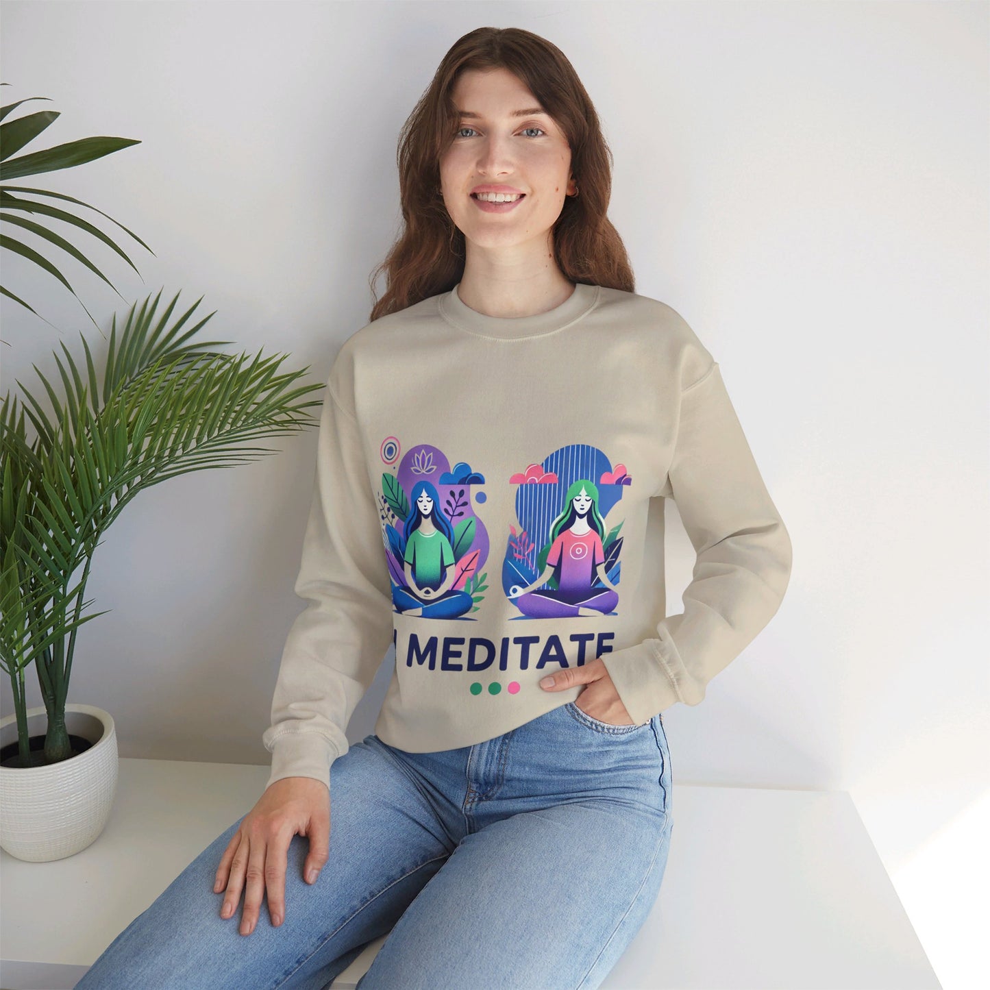 I Meditate Woman's Sweatshirt - My Higher Being