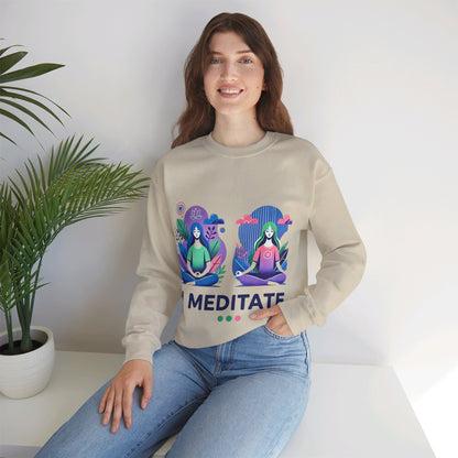 I Meditate Woman's Sweatshirt - My Higher Being