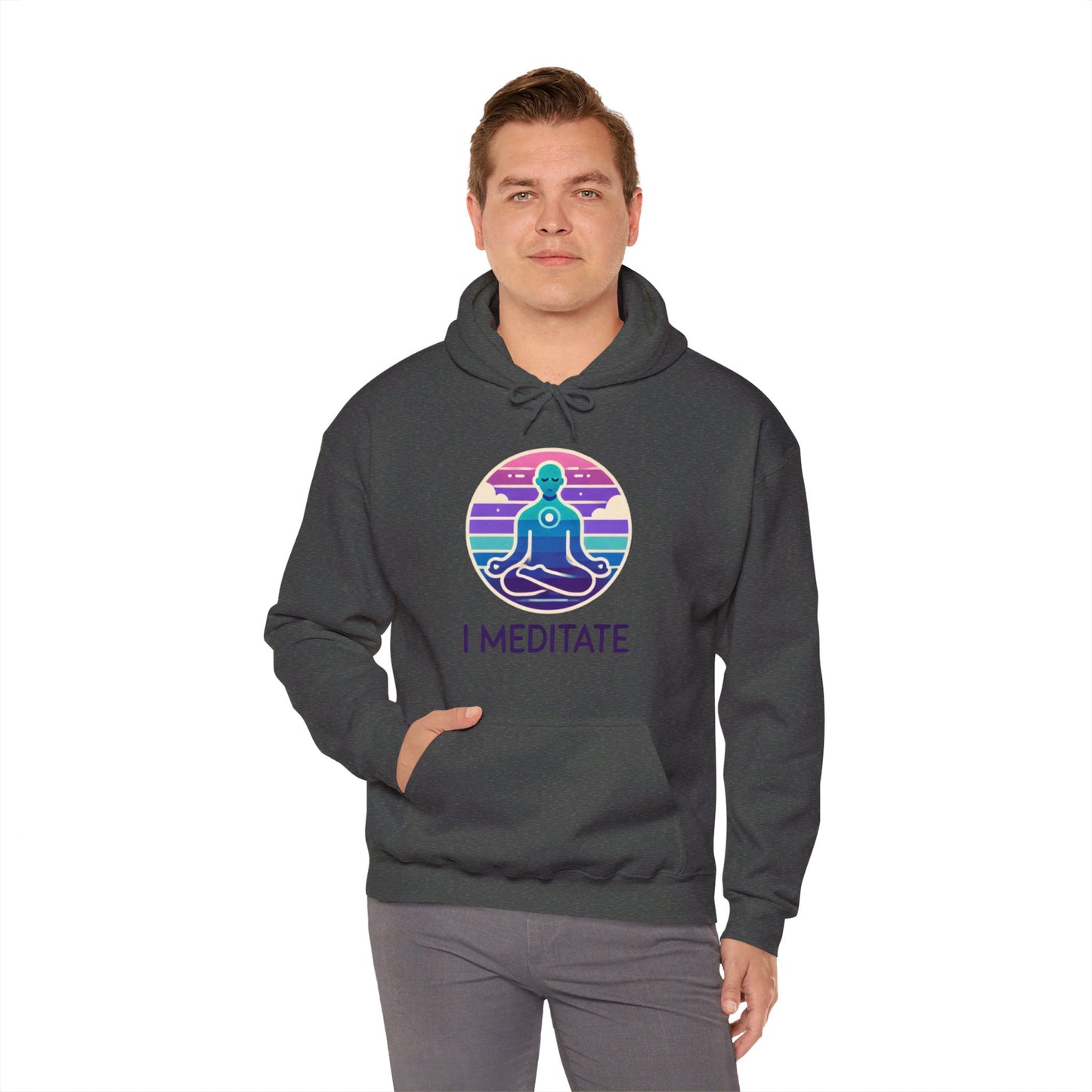 I Meditate Man's Sweatshirt - My Higher Being