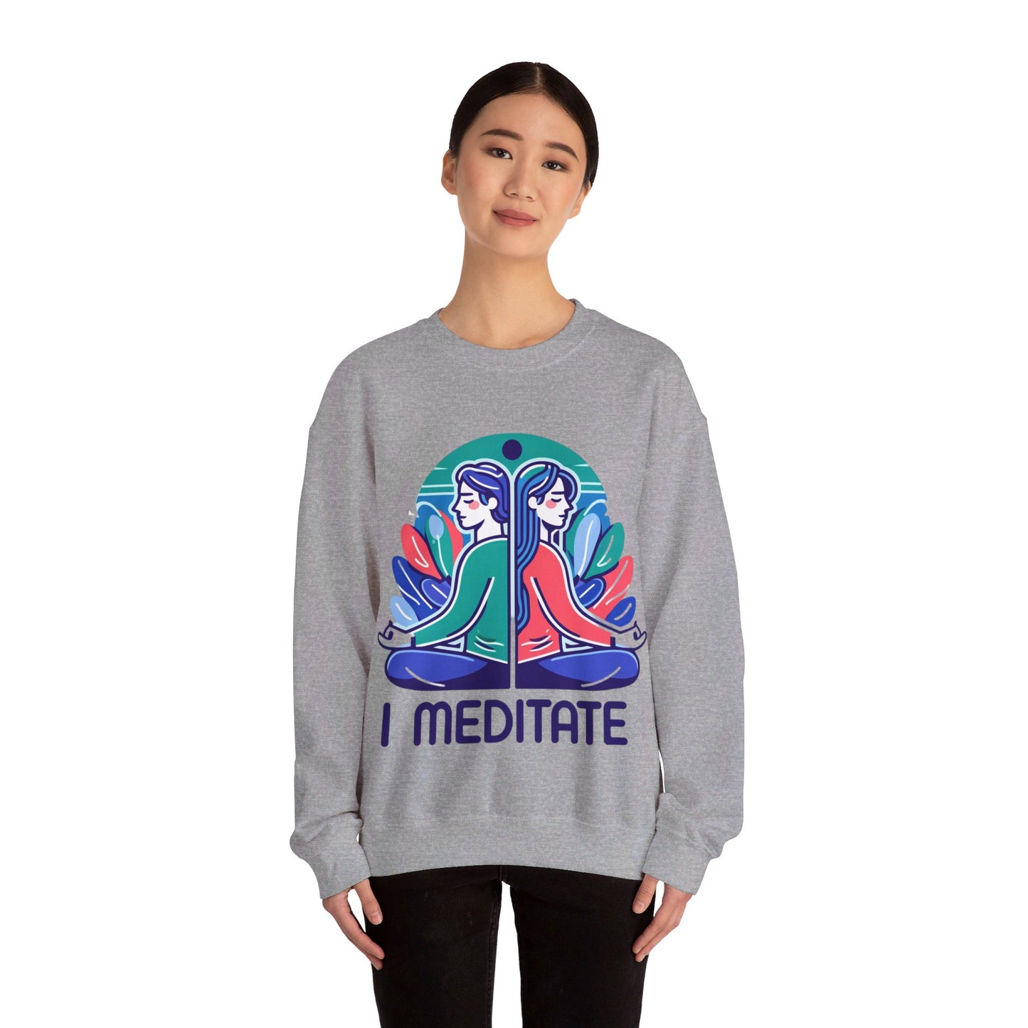 I Meditate Couples' Sweatshirt - My Higher Being