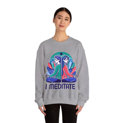 I Meditate Couples' Sweatshirt - My Higher Being