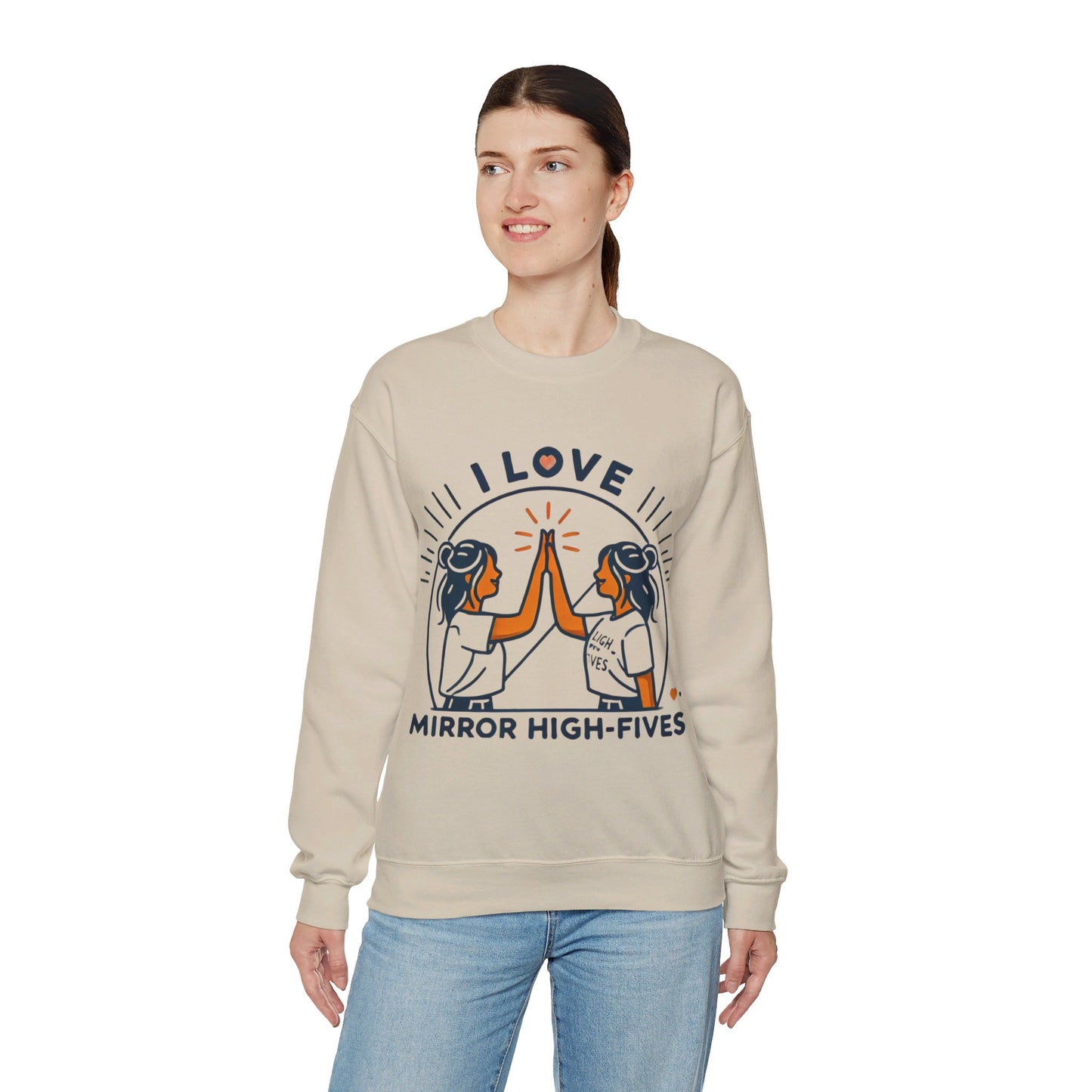 I Love Mirror High Fives Woman's Sweatshirt - My Higher Being