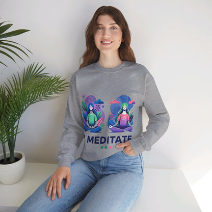 I Meditate Woman's Sweatshirt - My Higher Being