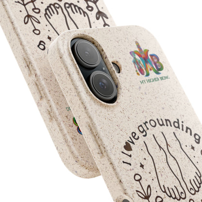'I Love Grounding'_Plastic Free Biodegradable Phone Case