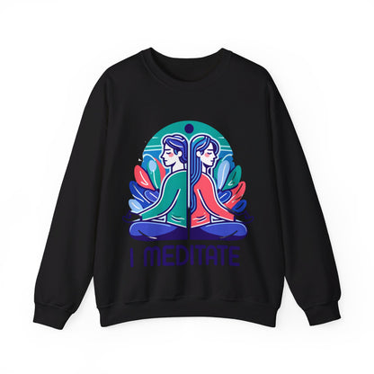 I Meditate Couples' Sweatshirt - My Higher Being