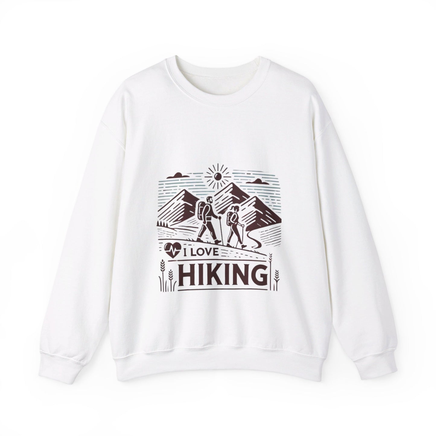 I Love Hiking Couples' Sweatshirt - My Higher Being