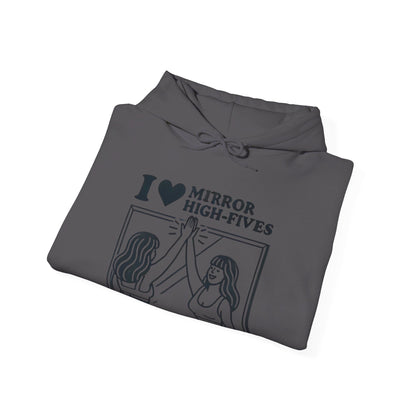 I Love Mirror High Fives Woman's Hoodie - My Higher Being