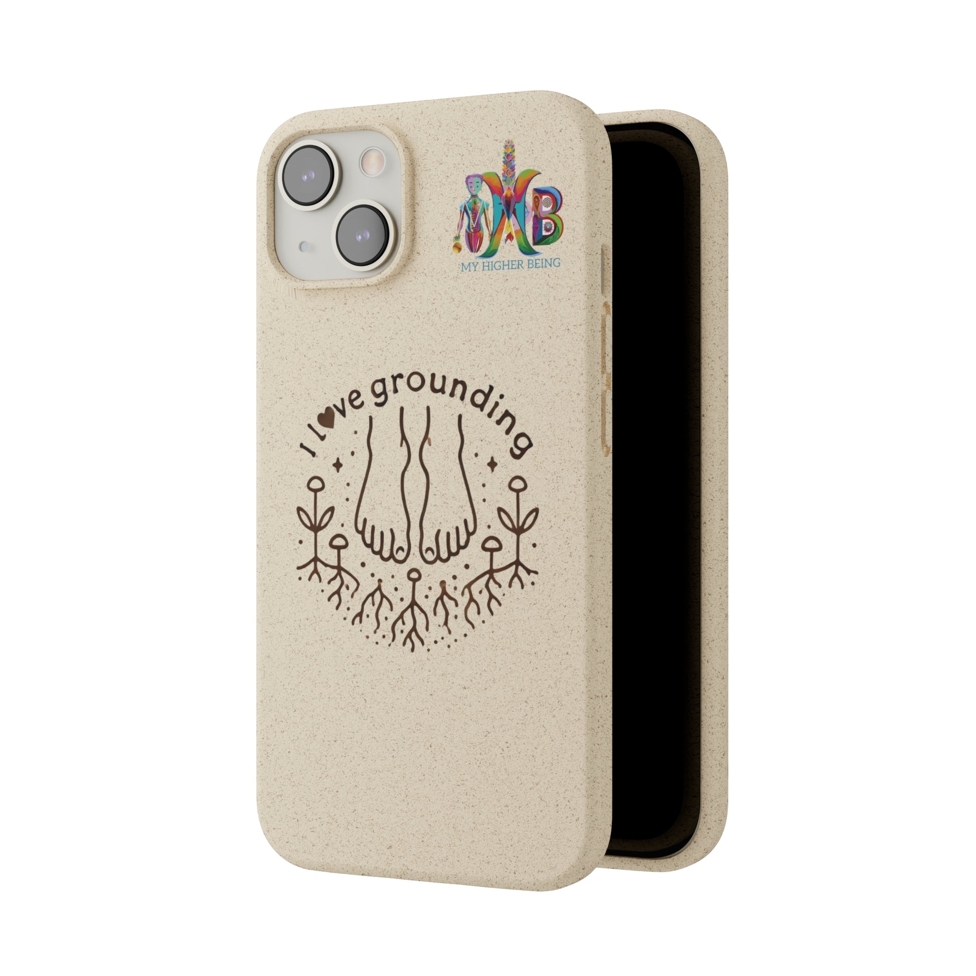 'I Love Grounding'_Plastic Free Biodegradable Phone Case (MHB Edition) - My Higher Being