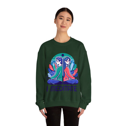 I Meditate Couples' Sweatshirt - My Higher Being