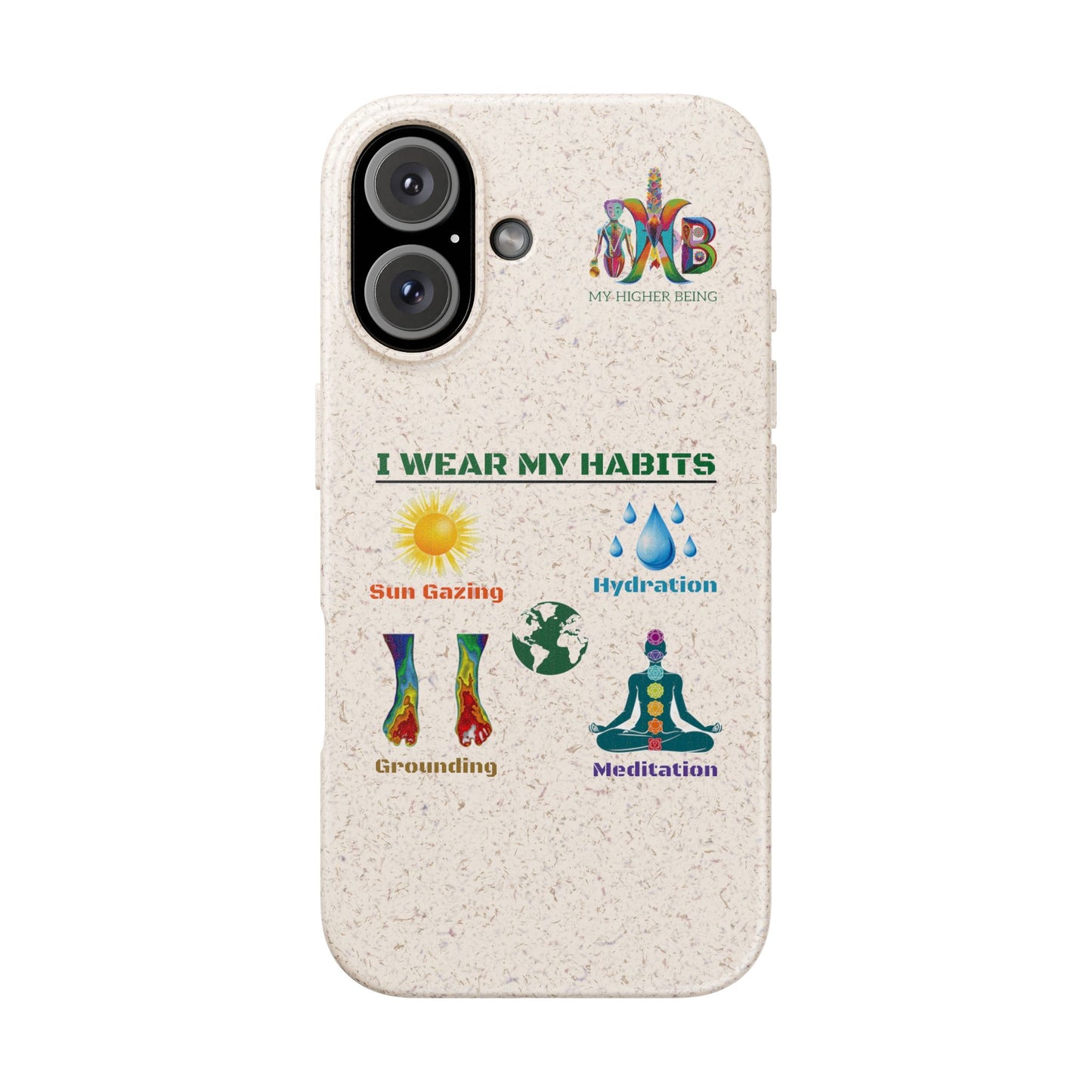 I Wear My Habits — Plastic Free Biodegradable Phone Case