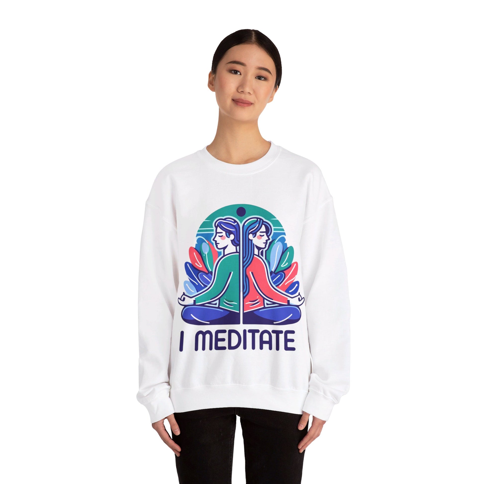 I Meditate Couples' Sweatshirt - My Higher Being