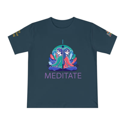 'I Meditate' (MHB EDITION)_100% Organic Cotton T-Shirt - My Higher Being