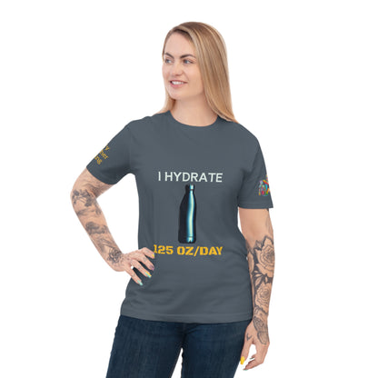 'I Hydrate 125 OZ/DAY' (MHB EDITION)_100% Organic Cotton T-Shirt