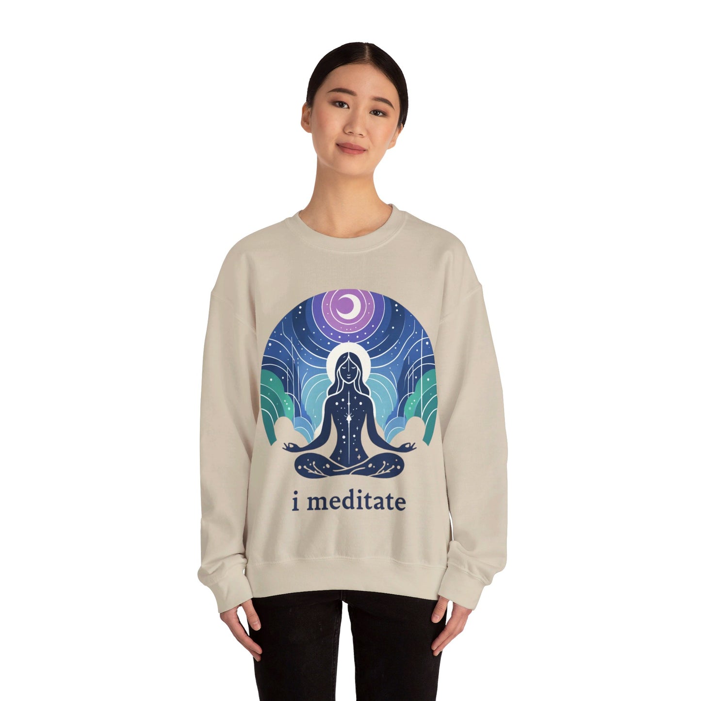 I Meditate Woman's Sweatshirt - My Higher Being