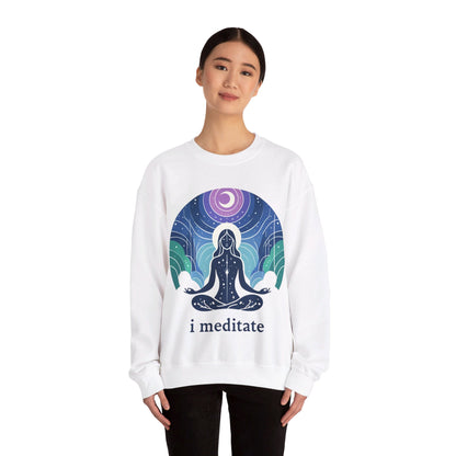 I Meditate Woman's Sweatshirt - My Higher Being