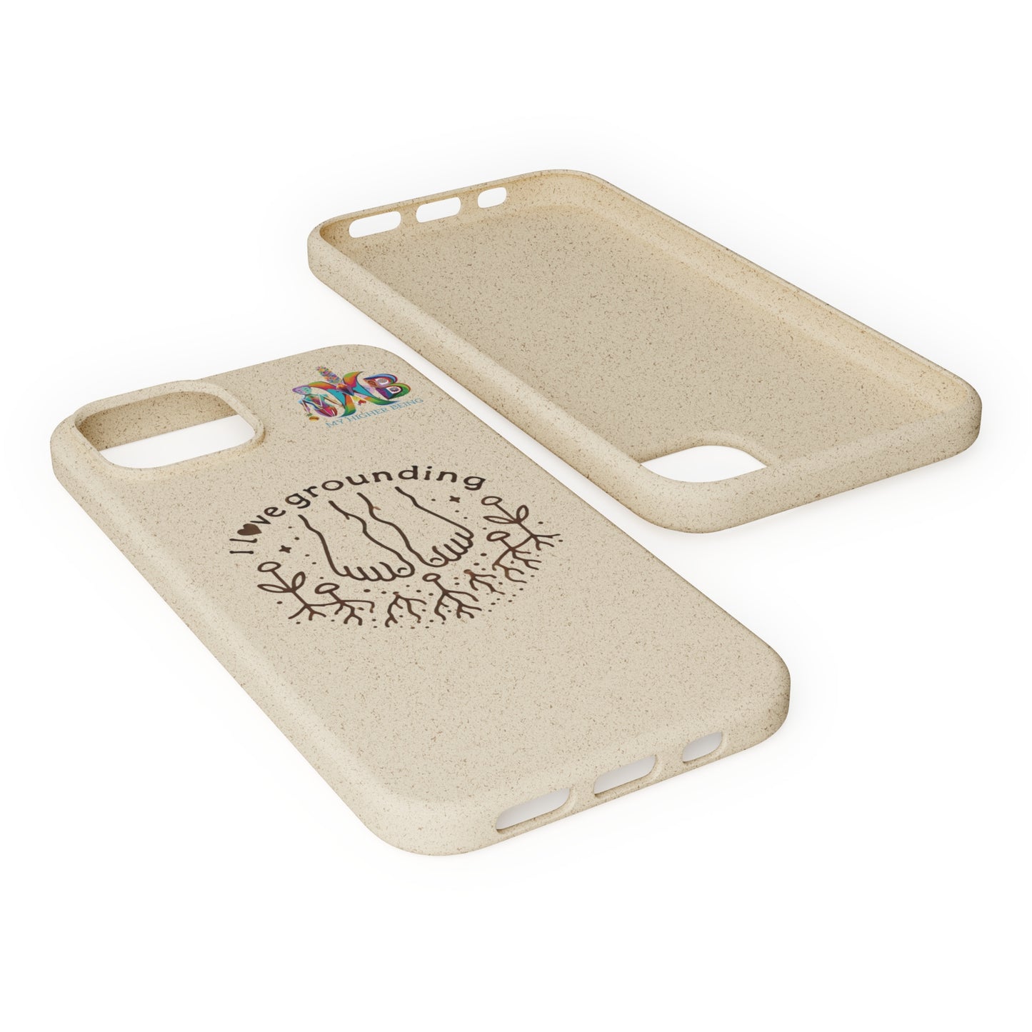 'I Love Grounding'_Plastic Free Biodegradable Phone Case (MHB Edition) - My Higher Being