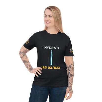 'I Hydrate 125 OZ/DAY' (MHB EDITION)_100% Organic Cotton T-Shirt