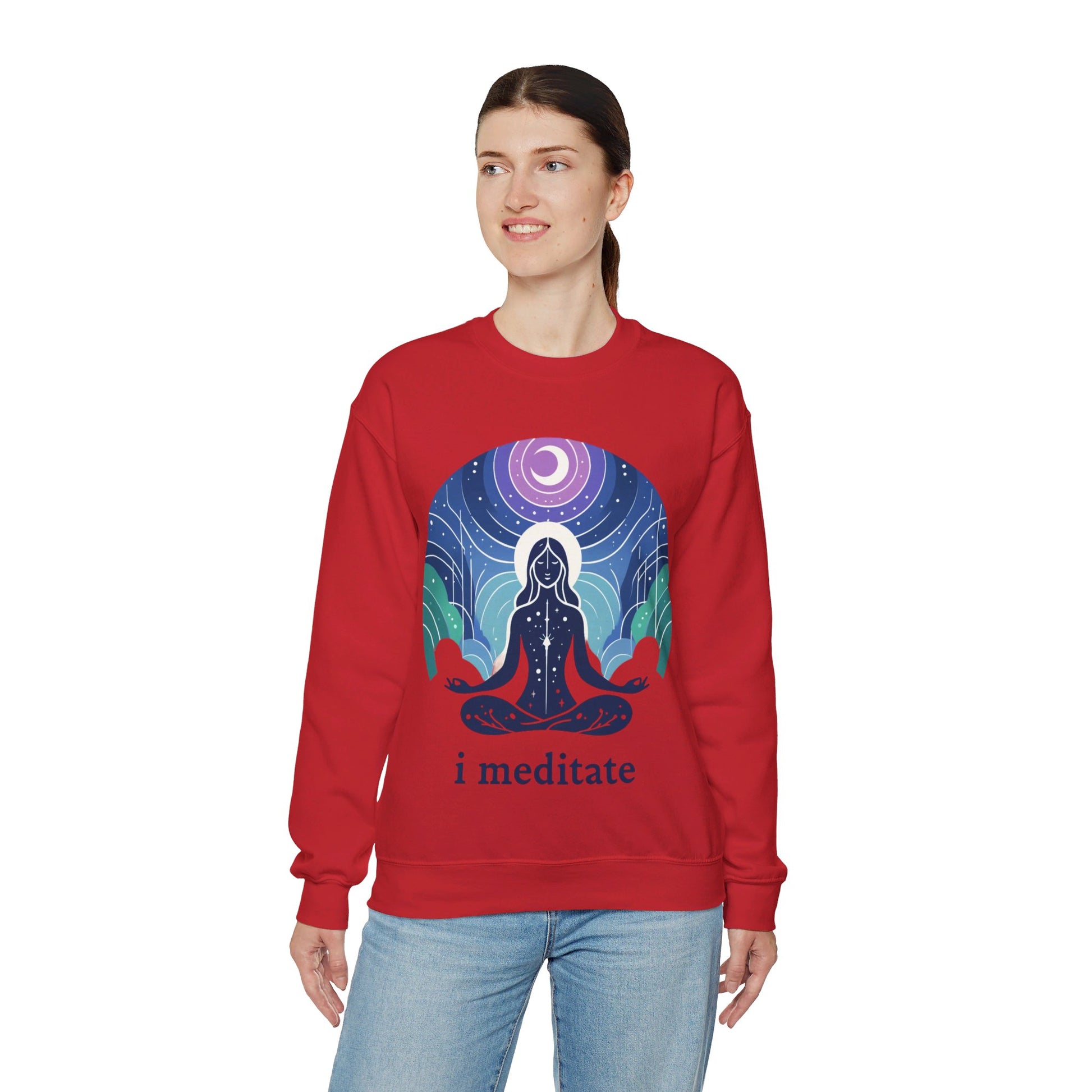 I Meditate Woman's Sweatshirt - My Higher Being