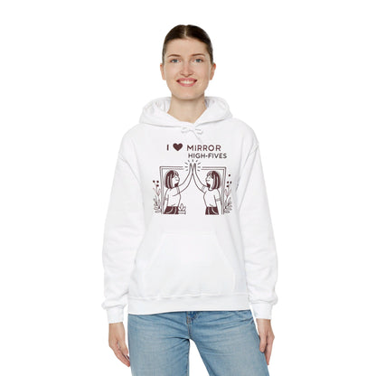 I Love Mirror High Fives Woman's Hoodie - My Higher Being