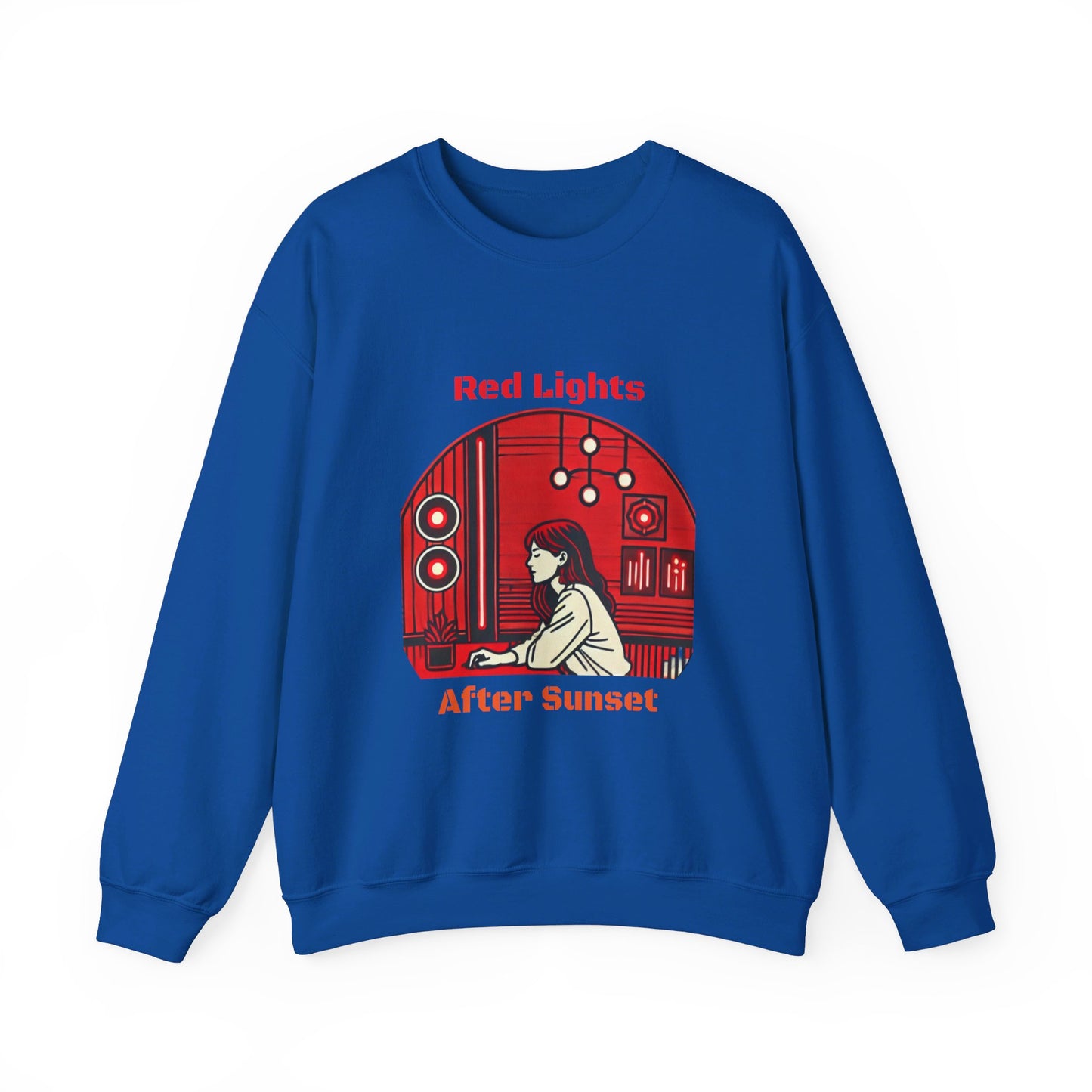 Red Lights After Sunset Woman's Sweatshirt - My Higher Being