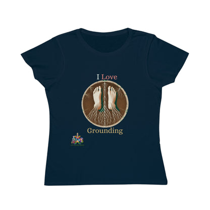 'I Love Grounding'_100% Organic Women's Classic T-Shirt - My Higher Being