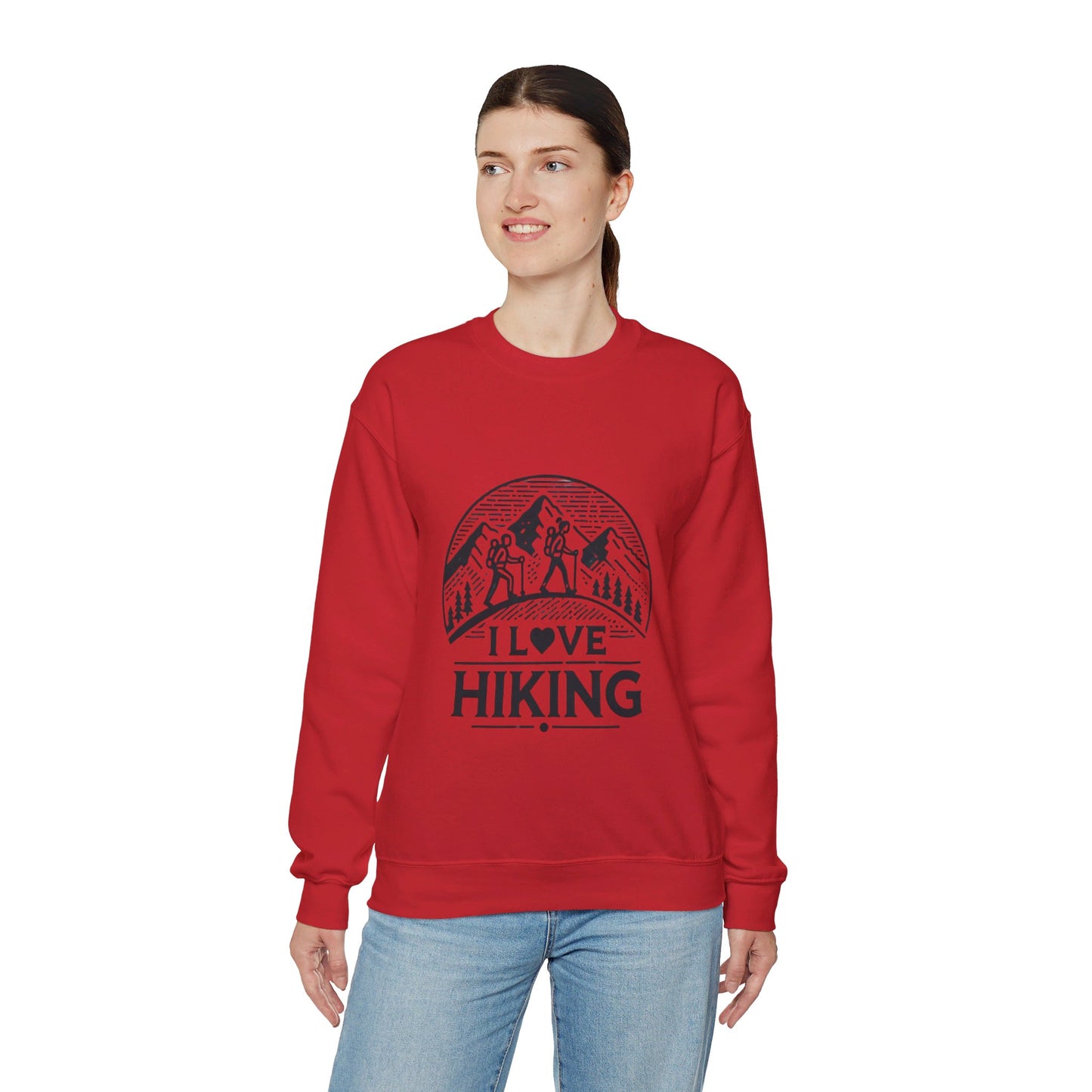 I Love Hiking Couples' Sweatshirt - My Higher Being