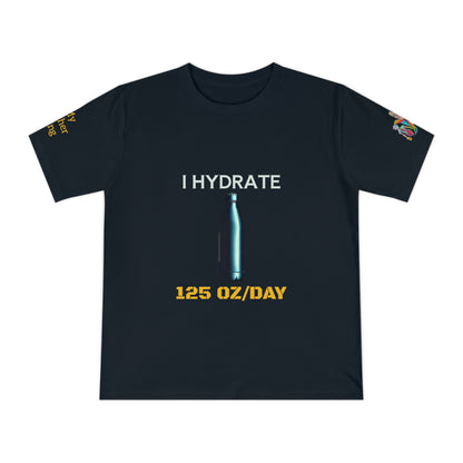 'I Hydrate 125 OZ/DAY' (MHB EDITION)_100% Organic Cotton T-Shirt