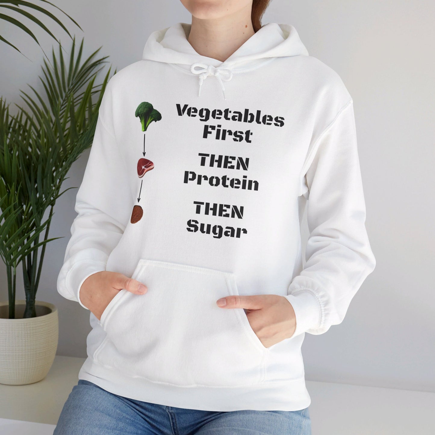 Vegetables First Hoodie - My Higher Being